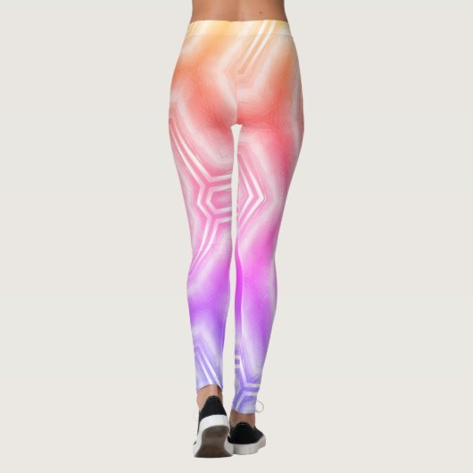 Kleurrijk Abstract Leggings (Achterkant)