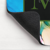 Kleurrijk Abstract Marbled Monogram Muismat (Hoek)