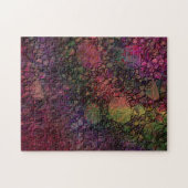 Kleurrijk Abstract met zwarte & zwarte cirkels Legpuzzel (Horizontaal)