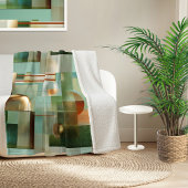 Kleurrijk Abstract Modern Kunstpatroon Sherpa Deken