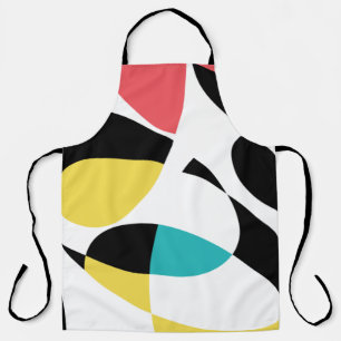 Kleurrijk, abstract, modern, leuk geometrisch patr schort