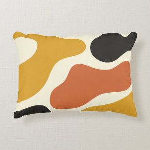 kleurrijk Abstract  mosterdgeel &oranje  Accent Kussen
