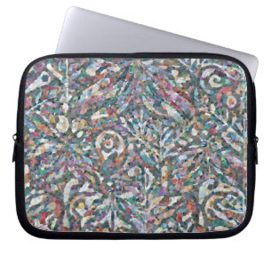 Kleurrijk Abstract Mozaïekpatroon Laptophoes Laptop Sleeve