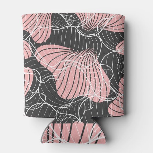 Kleurrijk abstract, naadloos artistiek patroon. blikjeskoeler (Achterkant)