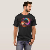 kleurrijk abstract natuurlijk T-shirt (Voorkant volledig)
