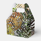 Kleurrijk abstract oerwoud bedankdoosjes (Achterkant)