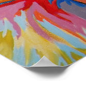 Kleurrijk Abstract Oerwoud Poster (Hoek)