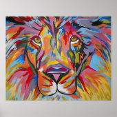 Kleurrijk Abstract Oerwoud Poster (Voorkant)