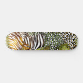 Kleurrijk abstract oerwoud skateboard (Horizontaal)