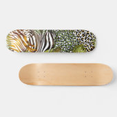 Kleurrijk abstract oerwoud skateboard (Horizontaal)