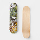 Kleurrijk abstract oerwoud skateboard (Voorkant)