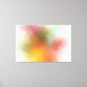 Kleurrijk Abstract Paars roze roze roodgeel Canvas Afdruk
