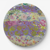 Kleurrijk Abstract Papieren Bordje (Voorkant)