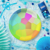 Kleurrijk abstract papieren bordje (Feest)