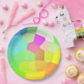 Kleurrijk abstract papieren bordje (Feest)