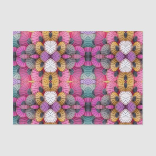 Kleurrijk Abstract Paraplu Weefselpapier Tissuepapier (Voorkant)