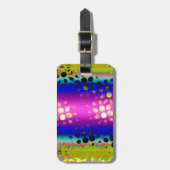 Kleurrijk Abstract patroon Bagagelabel (Voorkant verticaal)