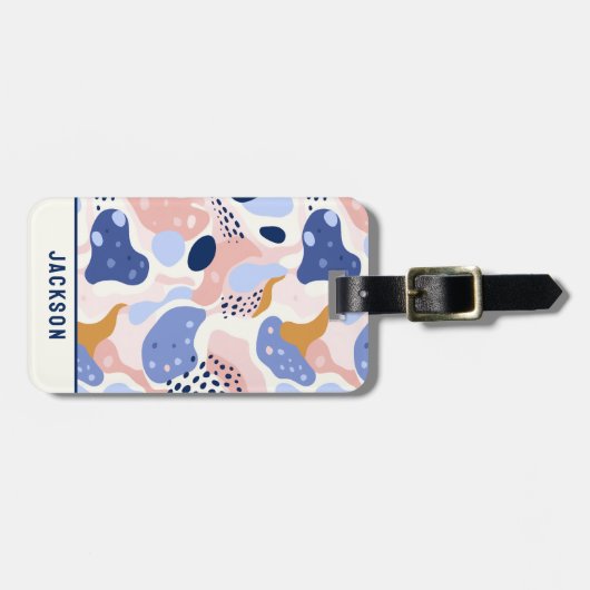 Kleurrijk Abstract patroon Bagagelabel (Voorkant horizontaal)