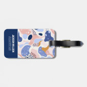 Kleurrijk Abstract patroon Bagagelabel (Achterkant horizontaal)
