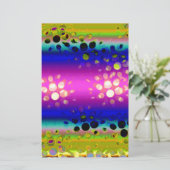 Kleurrijk Abstract patroon Briefpapier (Staand voorkant)