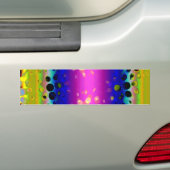 Kleurrijk abstract patroon bumpersticker (Op auto)