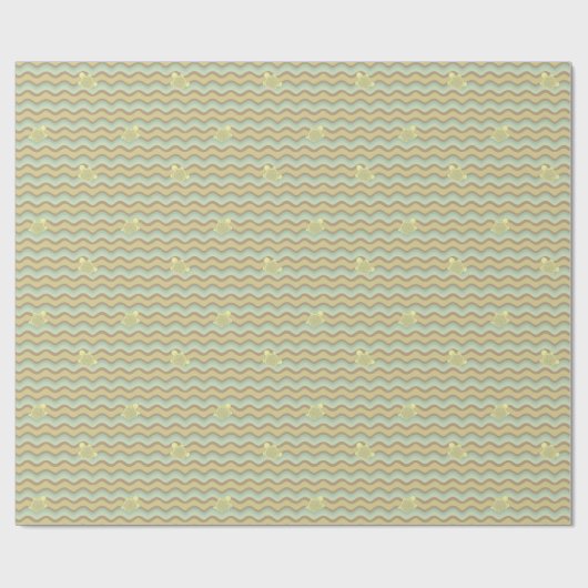 kleurrijk abstract patroon, golven cadeaupapier (Vlak)