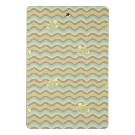kleurrijk abstract patroon, golven mini klembord (Achterkant)
