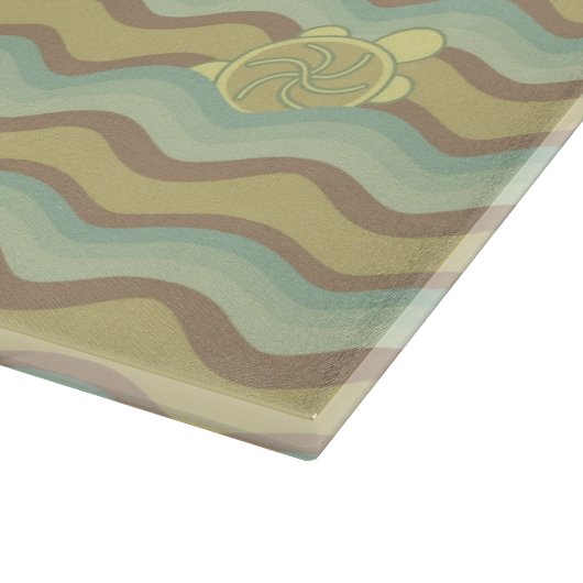 kleurrijk abstract patroon, golven snijplank (Hoek)