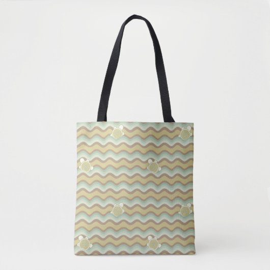kleurrijk abstract patroon, golven tote bag (Voorkant)
