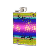 Kleurrijk Abstract patroon Heupfles (Links)