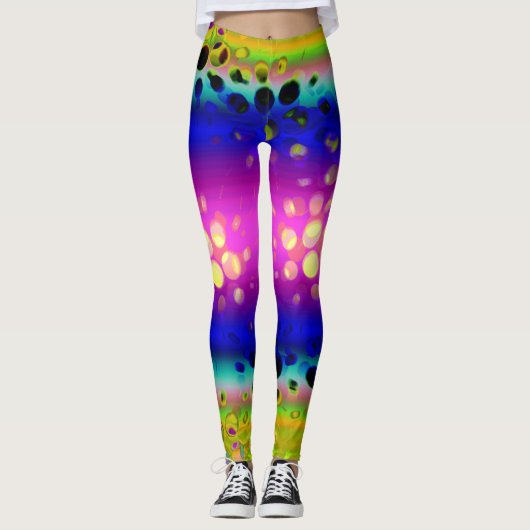 Kleurrijk Abstract patroon Leggings (Voorkant)