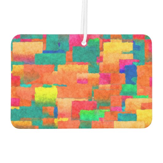 Kleurrijk Abstract patroon Luchtverfrisser (Achterkant)