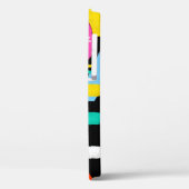 Kleurrijk abstract patroon met woordliefde binneni Case-Mate iPhone case (Achterkant / Links)