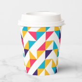 Kleurrijk Abstract patroon Papieren Bekers (Achterkant)
