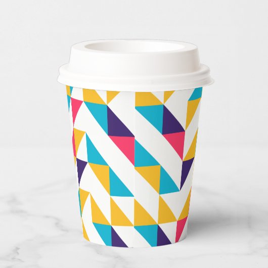 Kleurrijk Abstract patroon Papieren Bekers (Rechts)