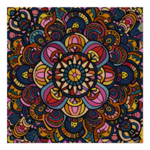 Kleurrijk Abstract patroon Perfect Poster