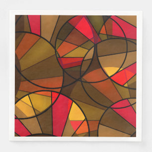 Kleurrijk abstract patroon servet
