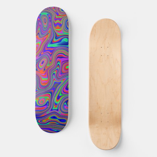 Kleurrijk Abstract patroon Skateboard (Voorkant)