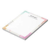 Kleurrijk Abstract, persoonlijk aanpasbaar laptopb Notitieblok (Gedraaid)