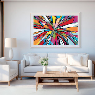Kleurrijk Abstract Pop Art Design Poster