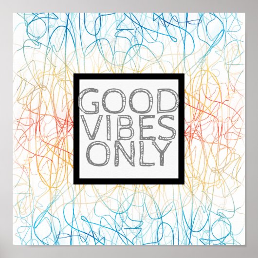 kleurrijk abstract poster voor citaten, alleen goe (Voorkant)