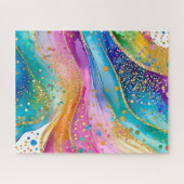 Kleurrijk Abstract Puzzel Ontwerp (Horizontaal)