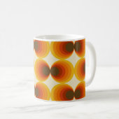 Kleurrijk Abstract Retro Geometrisch Patroon Koffiemok (Voorkant rechts)