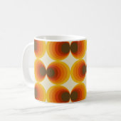 Kleurrijk Abstract Retro Geometrisch Patroon Koffiemok (Voorkant links)