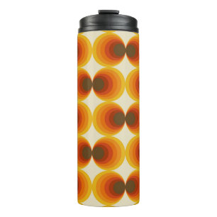 Kleurrijk Abstract Retro Geometrisch Patroon Thermosbeker
