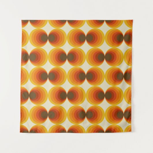 Kleurrijk Abstract Retro Geometrisch Patroon Wandkleed (Voorkant)