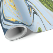 Kleurrijk Abstract schilderen | Beste abstracte ku Cadeaupapier (Rol Hoek)