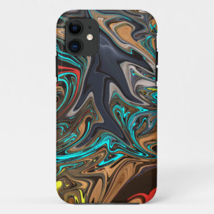 Kleurrijk Abstract schilderen   Beste kunstmeester iPhone 11 Hoesje