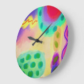 Kleurrijk Abstract schilderen Grote Klok (Hoek)