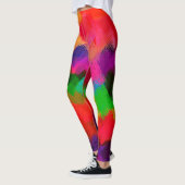 Kleurrijk Abstract schilderen Leggings (Links)